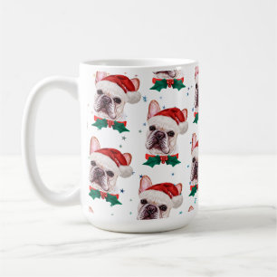 Mug Motif de chien de Noël de race Bouledogue Français