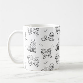 Mug Motif de chiens Samoyés