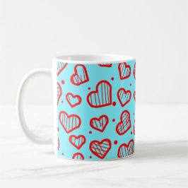 Mug Motif de cœurs - Inspiré de la Saint-Valentin