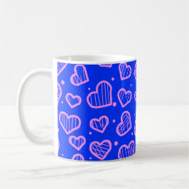 Mug Motif de cœurs - Inspiré de la Saint-Valentin