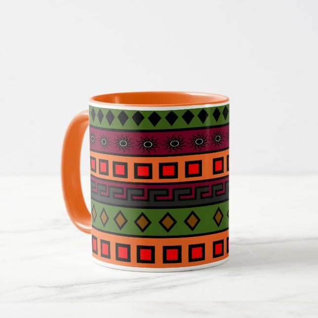Mug Motif de couleur africaine (Devant gauche)