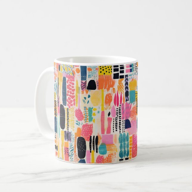 Mug Motif de couleurs vives (Devant gauche)