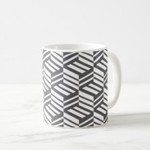 Mug Motif de cube géométrique moderne, urbain et dynam
