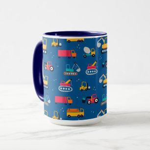 Mug Motif de déplacement de construction mûre