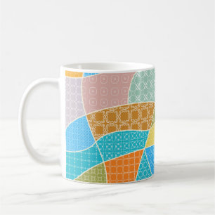 Mug Motif de doodle coloré Abstrait en mosaïque