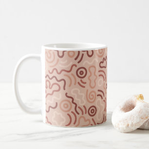 Mug Motif de doodle de fête abstrait