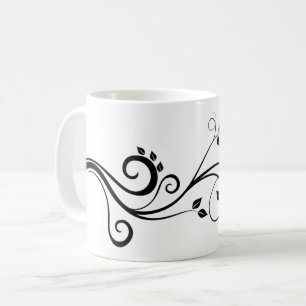 Mug Motif de feuilles de branche de plante grimpante  