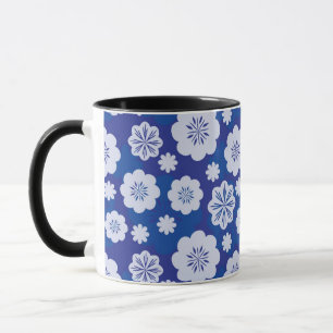Mug motif de fleur