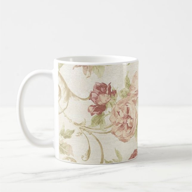 Mug Motif de fleurs (Gauche)