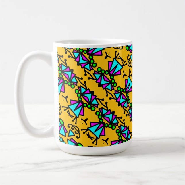 Mug Motif de fleurs de doodle bug (Gauche)