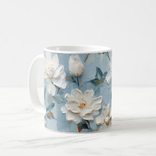 Mug Motif de fleurs de Gardenia blanches