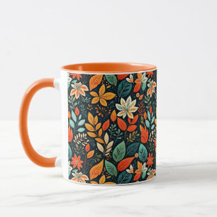 Mug Motif de fleurs exotiques florales
