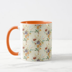 Mug Motif de fleurs sauvages d'automne