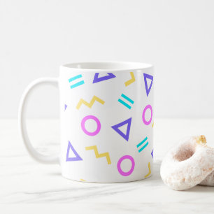 Mug Motif de formes géométriques funky colorées