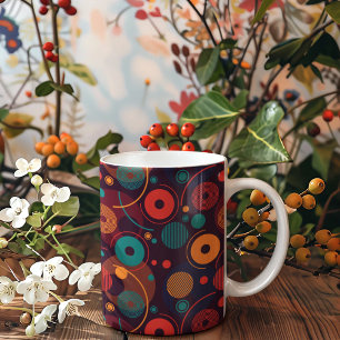 Mug Motif de formes géométriques multicolores