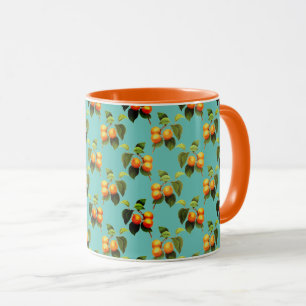 Mug motif de fruits de pêche