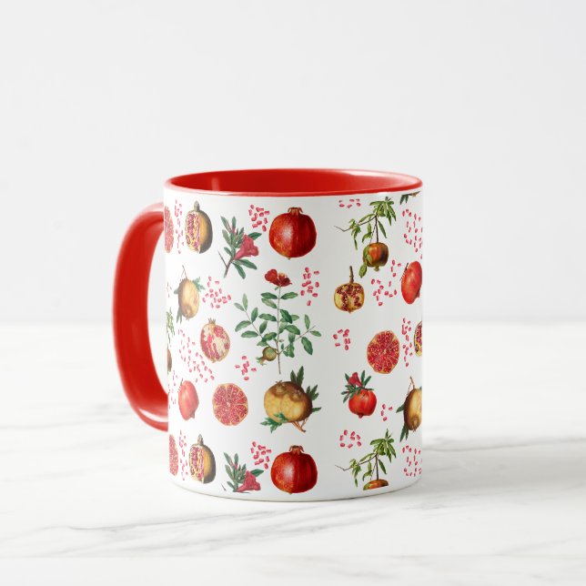 Mug Motif de fruits méditerranéen à la grenade (Devant gauche)