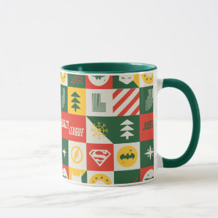 Mug Motif de grille de vacances de la Ligue de la Just