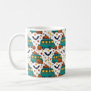 Mug Motif de Halloween automnal de fourgonnette de cit