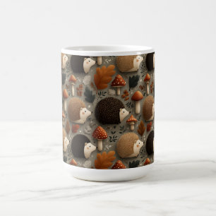 Mug Motif de hérisson et de champignon fantaisiste d'a