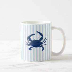 Mug Motif de la bande marine du crabe bleu