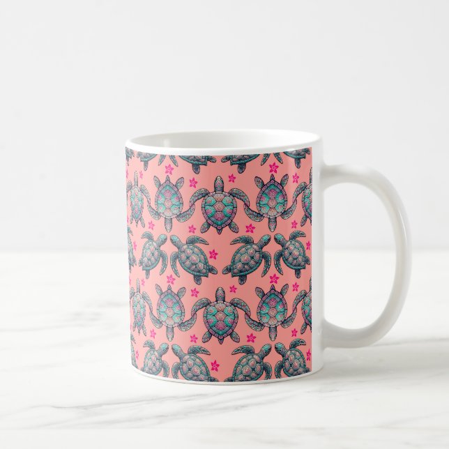 Mug Motif de la tortue de mer (Droite)