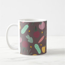 motif de légumes colorés
