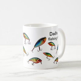 Mug Motif de leurre de pêche