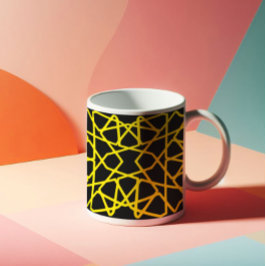 Mug Motif de lignes Abstraites personnalisable