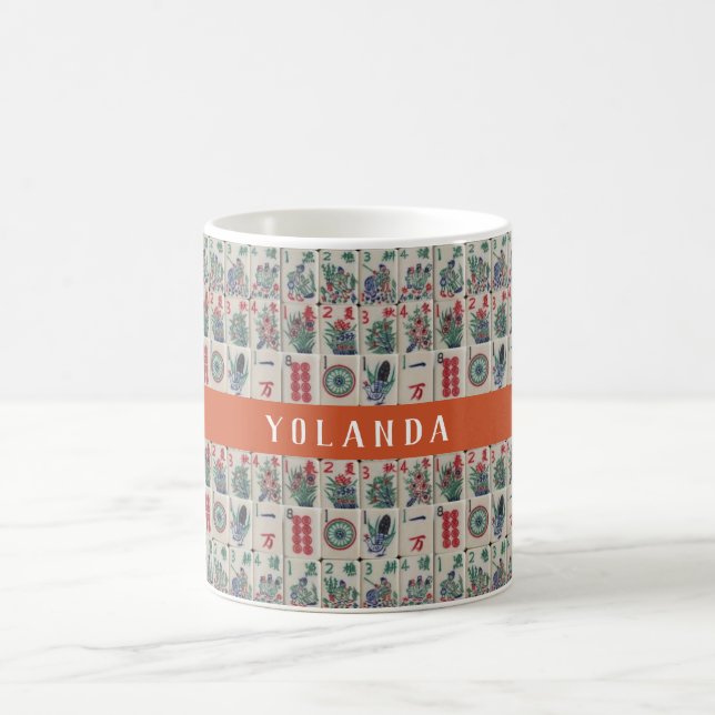 Mug Motif de Mahjong Tiles personnalisé (Centre)