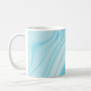 Mug Motif de marbre bleu-clair