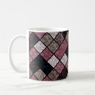 Mug Motif de marbre de granit en patchwork carré sans 