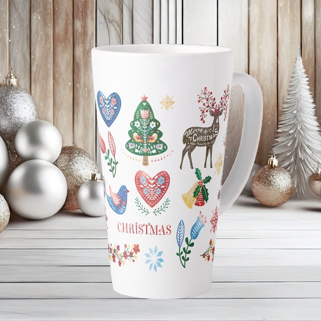 Mug Motif de Noël de style scandinave nordique (Créateur téléchargé)