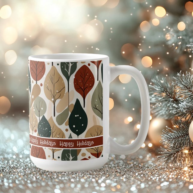 Mug Motif de Noël Earth Tones #5 ID1009 (Créateur téléchargé)