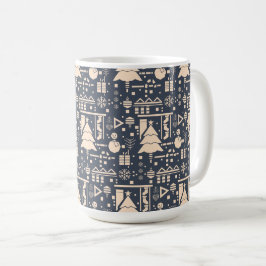 Mug Motif de Noël géométrique