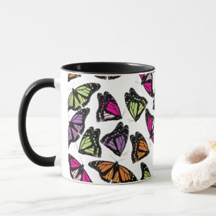 Mug Motif de papillons colorés