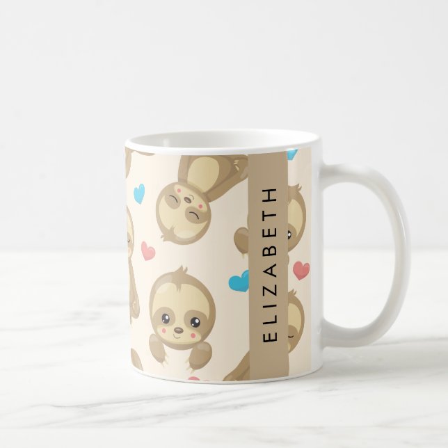 Mug Motif De Parfums, Mignons Parfums, Coeurs, Votre N (Droite)