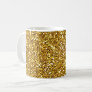 Mug Motif de parties scintillant étincelante or