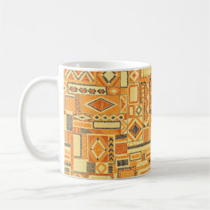 Mug Motif de patchwork sans soudure brodé. Bohème o