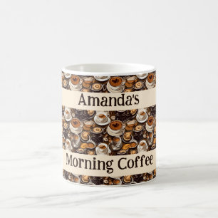 Mug Motif de peinture à l'huile Cappuccino Personnalis