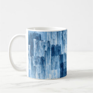 Mug Motif de peinture Abstrait bleu