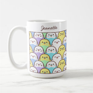 Mug Motif de perroquet Budgie de dessin animé mignon N