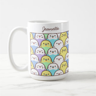 Mug Motif de perroquet Budgie de dessin animé mignon N