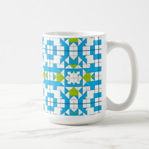 Mug Motif de pièce de puzzle stylisé