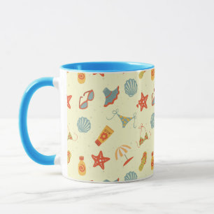 Mug Motif de plage d'été