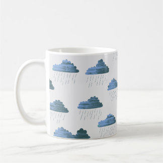 Mug Motif de pluie. Répétition de l'illustration vinta