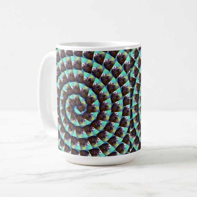 Mug Motif de porc de Guinée circulaire, (Devant gauche)