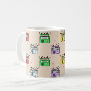 Mug Motif de radio de musique