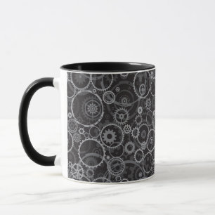 Mug Motif de roues dentées