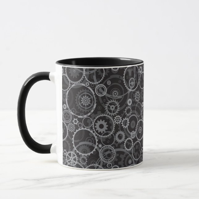 Mug Motif de roues dentées (Gauche)